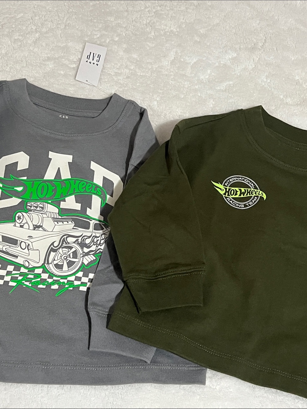 NWT GAP Kids Long Sleeve Tees (2) 12-18 Months